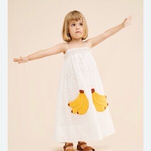 Farm Rio Banana Pocket White Dress